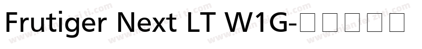 Frutiger Next LT W1G字体转换